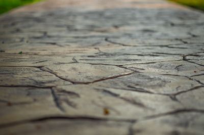 Stamped Concrete Pathway